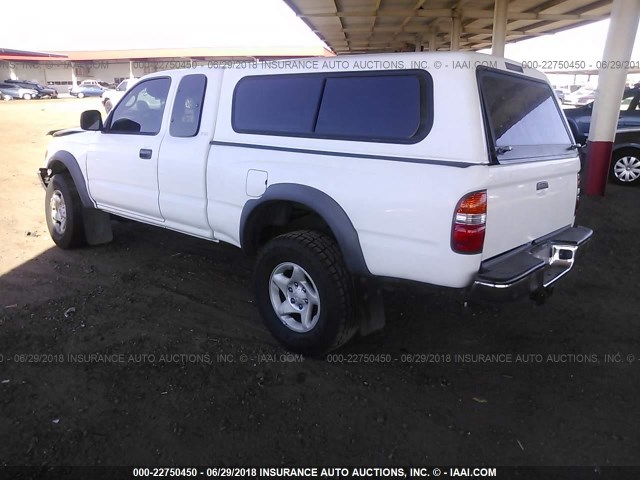 5TESN92NX2Z069594 - 2002 TOYOTA TACOMA XTRACAB PRERUNNER WHITE photo 3