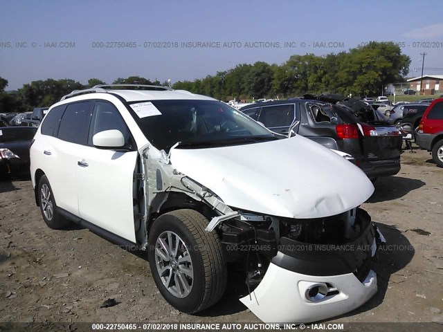 5N1AR2MN5GC667176 - 2016 NISSAN PATHFINDER S/SV/SL/PLATINUM WHITE photo 1