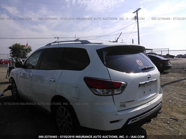 5N1AR2MN5GC667176 - 2016 NISSAN PATHFINDER S/SV/SL/PLATINUM WHITE photo 3