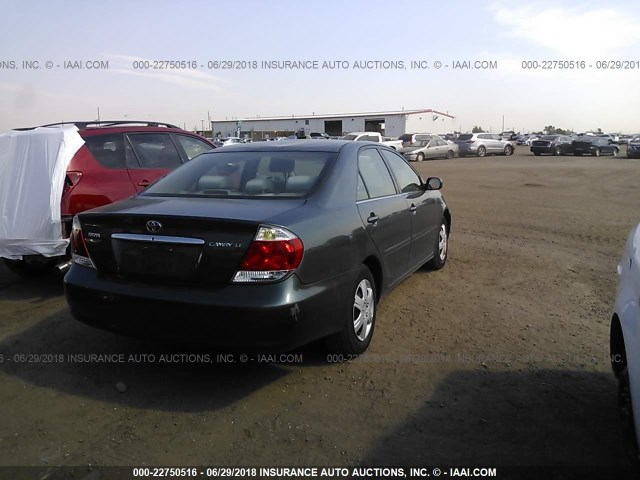 4T1BE32K45U076696 - 2005 TOYOTA CAMRY LE/XLE/SE 青色 照片 4