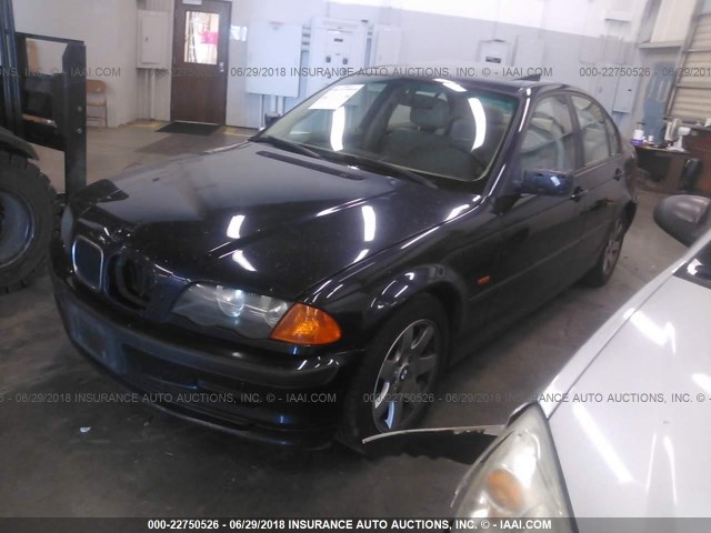 WBAAM334XYFP83486 - 2000 BMW 323 I Dark Blue photo 2