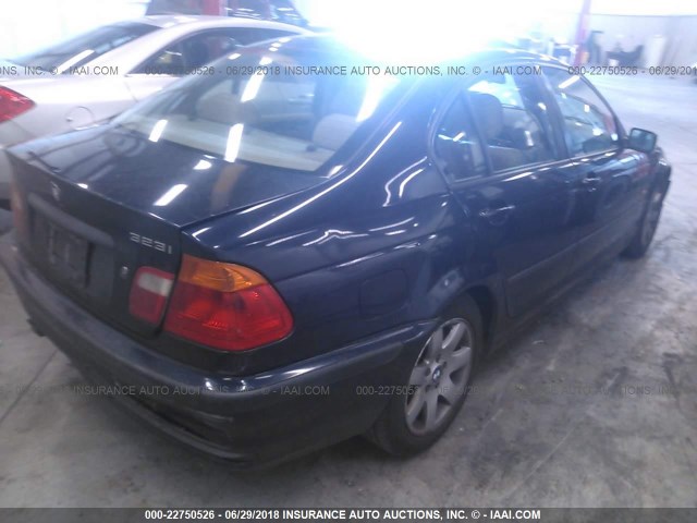 WBAAM334XYFP83486 - 2000 BMW 323 I Dark Blue photo 4