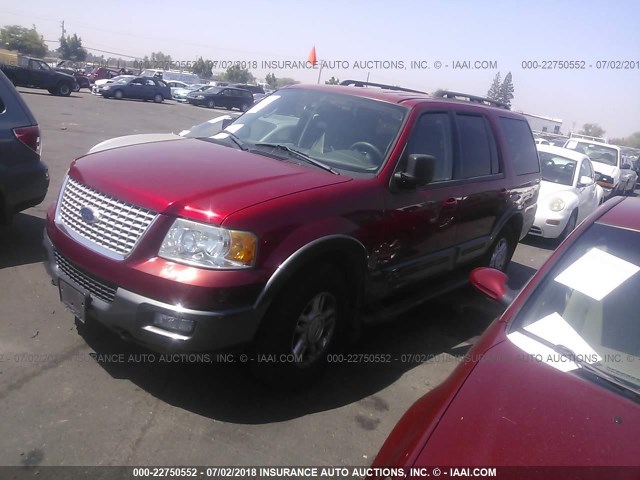 1FMPU16576LA17036 - 2006 FORD EXPEDITION XLT RED photo 2