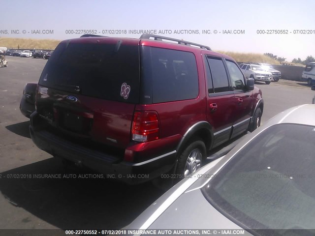 1FMPU16576LA17036 - 2006 FORD EXPEDITION XLT RED photo 4