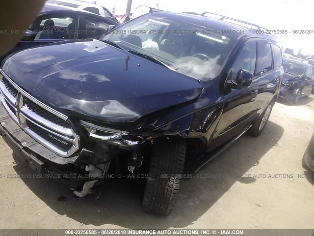 1D4RD4GG1BC613643 - 2011 DODGE DURANGO CREW BLACK photo 2