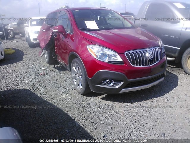 KL4CJDSB7EB704587 - 2014 BUICK ENCORE PREMIUM RED photo 1