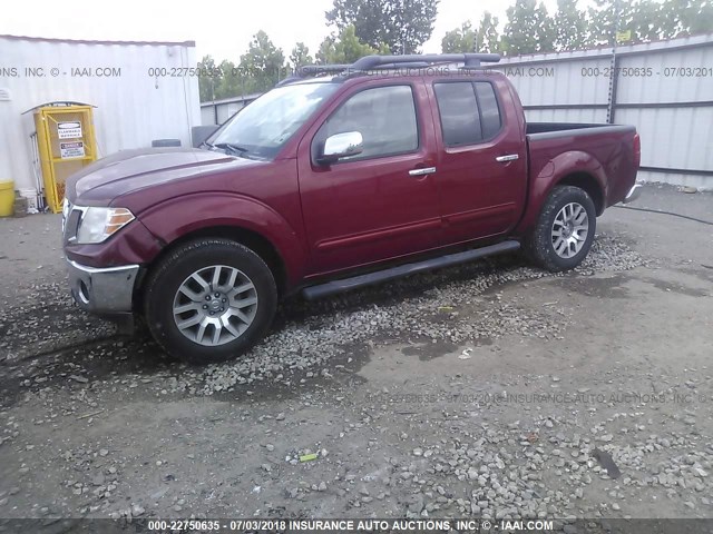 1N6AD0ER4BC417295 - 2011 NISSAN FRONTIER S/SV/SL/PRO-4X RED photo 2