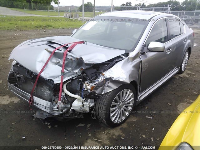 4S3BMFK69A1222999 - 2010 SUBARU LEGACY 2.5GT LIMITED GRAY photo 2