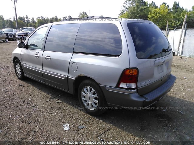 2FMDA58452BB54901 - 2002 FORD WINDSTAR LIMITED BEIGE photo 3