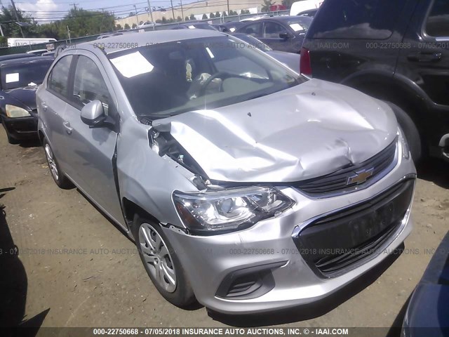 1G1JB5SG5H4155257 - 2017 CHEVROLET SONIC LS 银色 照片 1