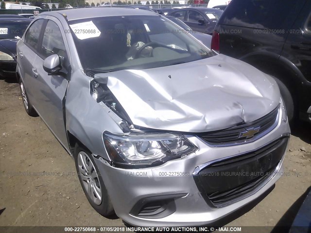 1G1JB5SG5H4155257 - 2017 CHEVROLET SONIC LS 银色 照片 6