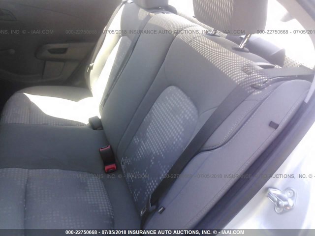1G1JB5SG5H4155257 - 2017 CHEVROLET SONIC LS 银色 照片 8
