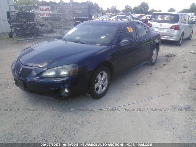 2G2WP582181139924 - 2008 PONTIAC GRAND PRIX BLUE photo 2
