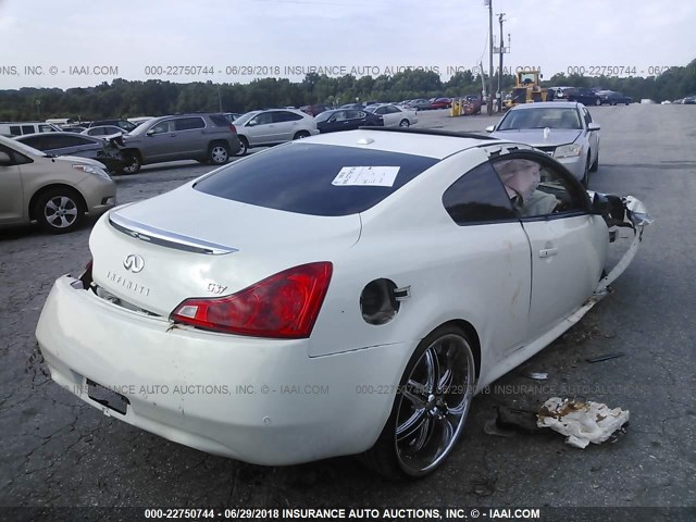 JN1CV6EK6BM210810 - 2011 INFINITI G37 SPORT WHITE photo 4