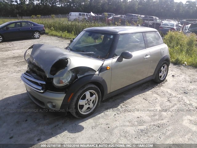 WMWMF33557TU60219 - 2007 MINI COOPER GRAY photo 2