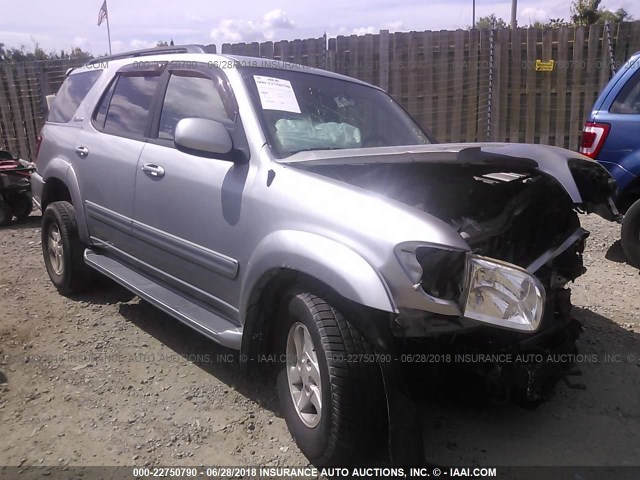 5TDBT48A72S099159 - 2002 TOYOTA SEQUOIA LIMITED SILVER photo 1