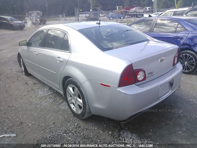 1G1ZB5EB4A4127913 - 2010 CHEVROLET MALIBU LS SILVER photo 3