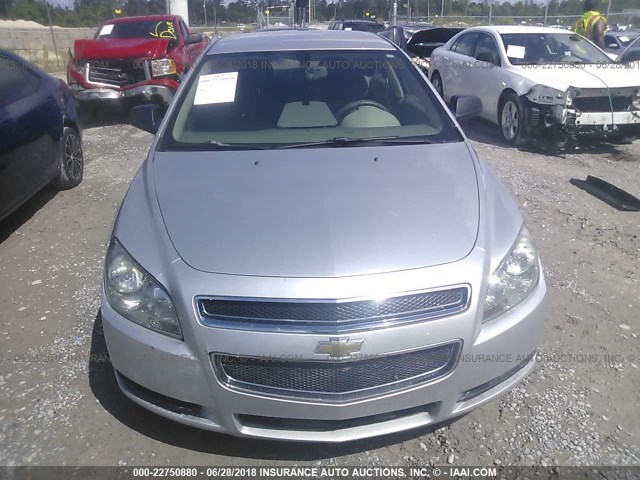1G1ZB5EB4A4127913 - 2010 CHEVROLET MALIBU LS SILVER photo 6