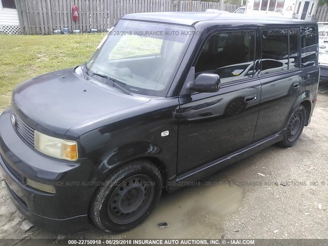 JTLKT324054026958 - 2005 TOYOTA SCION XB BLACK photo 2