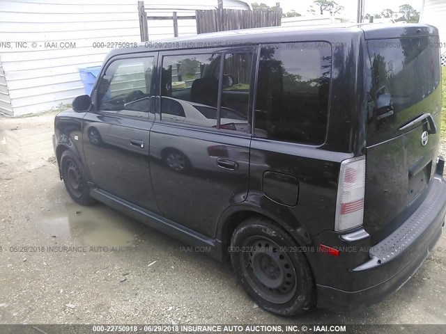 JTLKT324054026958 - 2005 TOYOTA SCION XB BLACK photo 3