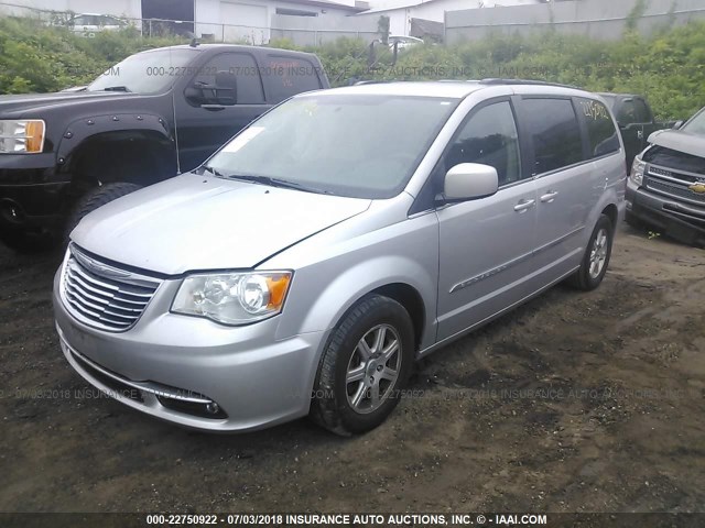 2A4RR5DG3BR658173 - 2011 CHRYSLER TOWN & COUNTRY TOURING SILVER photo 2