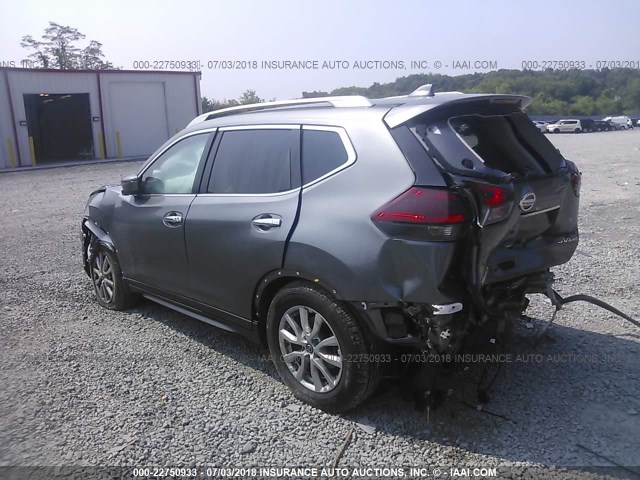 5N1AT2MV6JC774083 - 2018 NISSAN ROGUE SV/SL GRAY photo 3