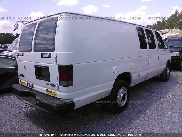 1FDSS3EL6ADA72592 - 2010 FORD ECONOLINE E350 SUPER DUTY VAN WHITE photo 4