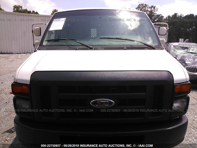 1FDSS3EL6ADA72592 - 2010 FORD ECONOLINE E350 SUPER DUTY VAN WHITE photo 6