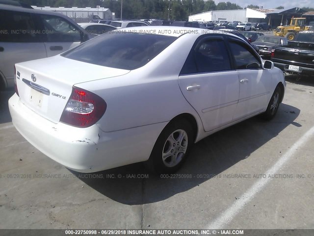 4T1BE32K64U286778 - 2004 TOYOTA CAMRY LE/XLE/SE თეთრი ფოტო 4