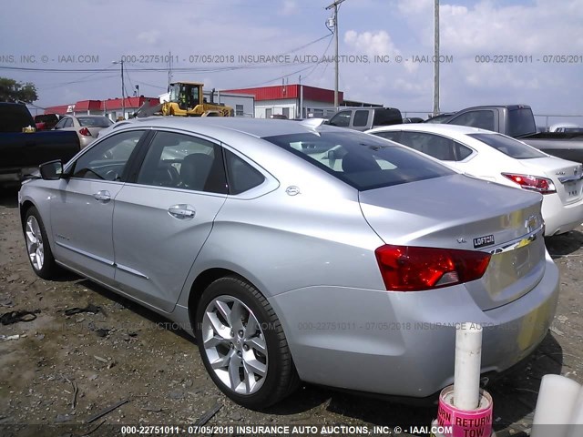 1G1145S33HU193366 - 2017 CHEVROLET IMPALA PREMIER SILVER photo 3