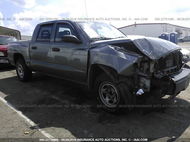 1D7HE28N16S694295 - 2006 DODGE DAKOTA QUAD/ST GRAY photo 1