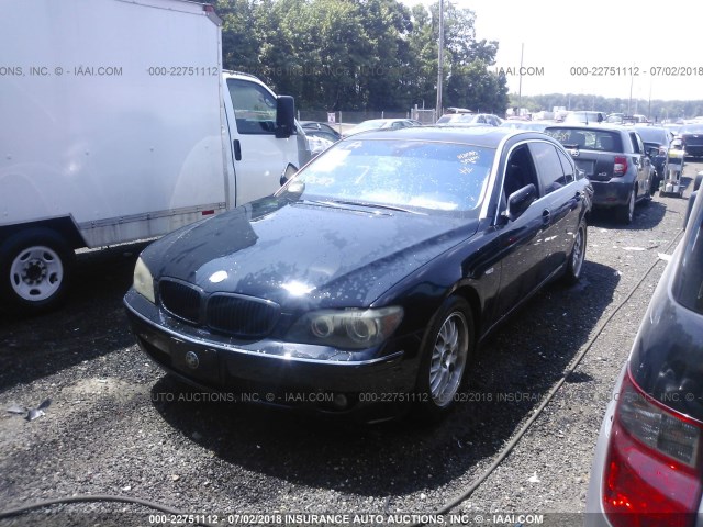 WBAHN83586DT38321 - 2006 BMW 750 LI BLACK photo 2