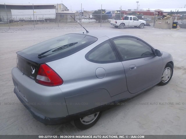 JHMZE13716S000429 - 2006 HONDA INSIGHT SILVER photo 4