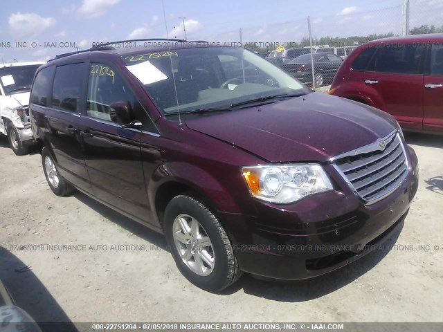 2A8HR54P18R817601 - 2008 CHRYSLER TOWN & COUNTRY TOURING BURGUNDY photo 1