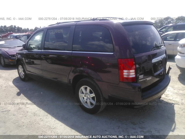 2A8HR54P18R817601 - 2008 CHRYSLER TOWN & COUNTRY TOURING BURGUNDY photo 3