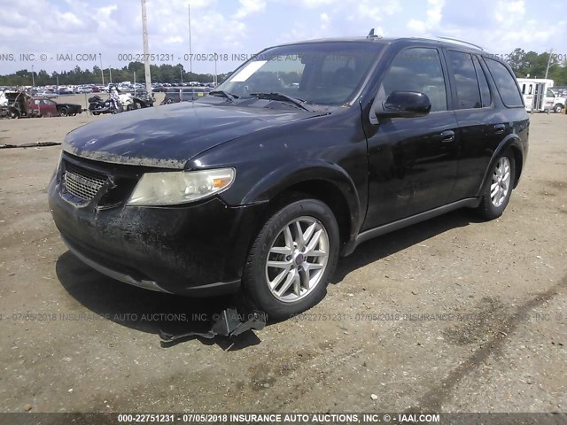 5S3ET13S962804286 - 2006 SAAB 9-7X LINEAR BLACK photo 2