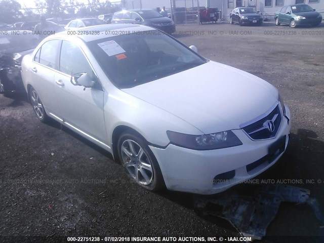 JH4CL96804C029636 - 2004 ACURA TSX WHITE photo 1