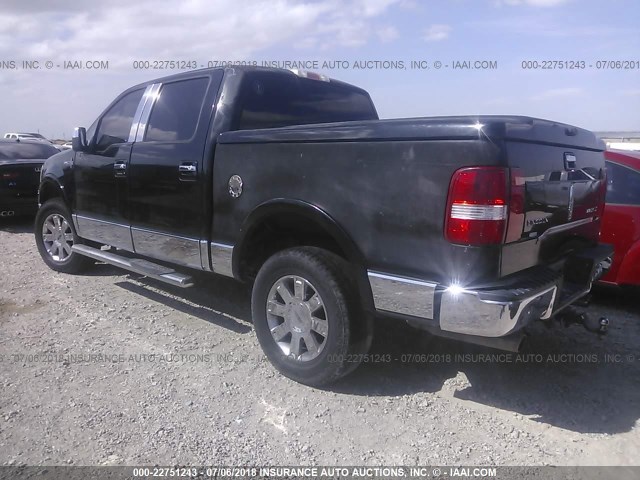 5LTPW18526FJ02910 - 2006 LINCOLN MARK LT BLACK photo 3