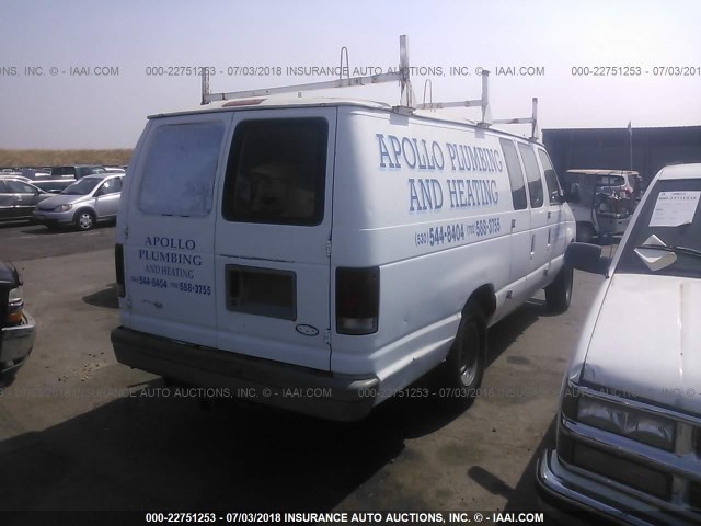 1FTHS24H4SHB27251 - 1995 FORD ECONOLINE E250 SUPER DUTY VAN WHITE photo 4