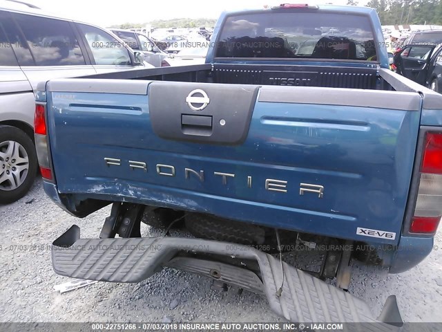 1N6ED29X83C403987 - 2003 NISSAN FRONTIER CREW CAB XE/CREW CAB SE BLUE photo 6