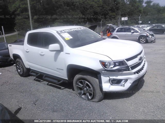 1GCPTDE10G1242211 - 2016 CHEVROLET COLORADO Z71 WHITE photo 1