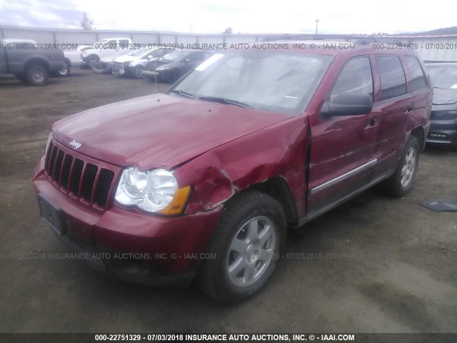 1J4PR4GK6AC102156 - 2010 JEEP GRAND CHEROKEE LAREDO RED photo 2