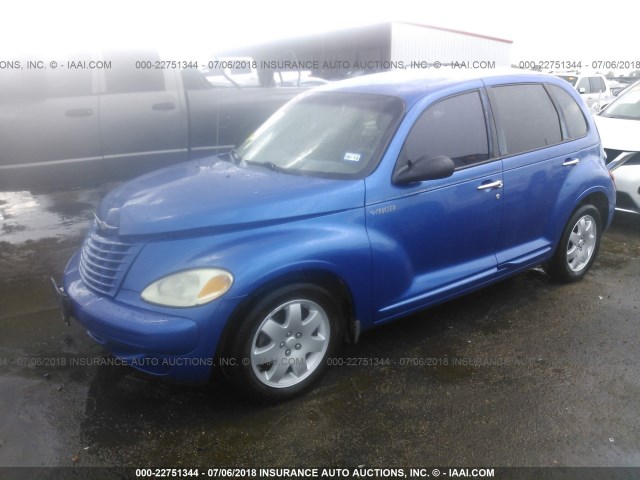 3C4FY58B23T657346 - 2003 CHRYSLER PT CRUISER TOURING BLUE photo 2