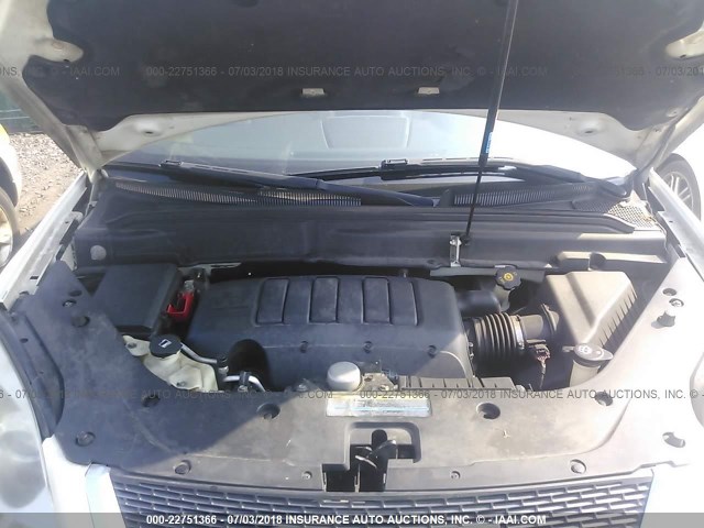 1GKLVMED8AJ153274 - 2010 GMC ACADIA SLT-1 Biały zdjęcie 10
