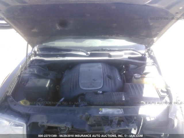 2C3KA63H08H331800 - 2008 CHRYSLER 300C GRAY photo 10