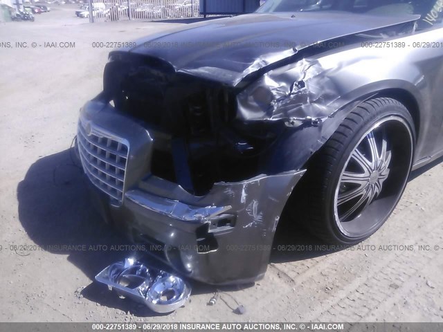 2C3KA63H08H331800 - 2008 CHRYSLER 300C GRAY photo 6