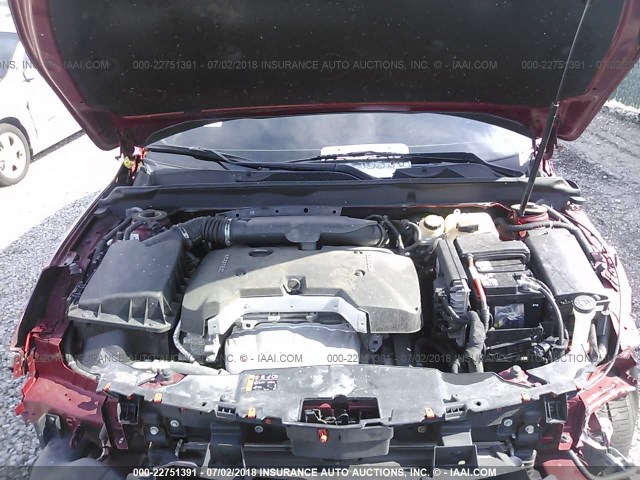 1G11H5SA0DF125785 - 2013 CHEVROLET MALIBU LTZ 红色 照片 10