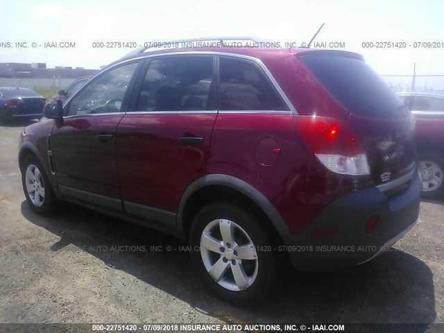 3GNAL2EK3CS559662 - 2012 CHEVROLET CAPTIVA SPORT/LS RED photo 3