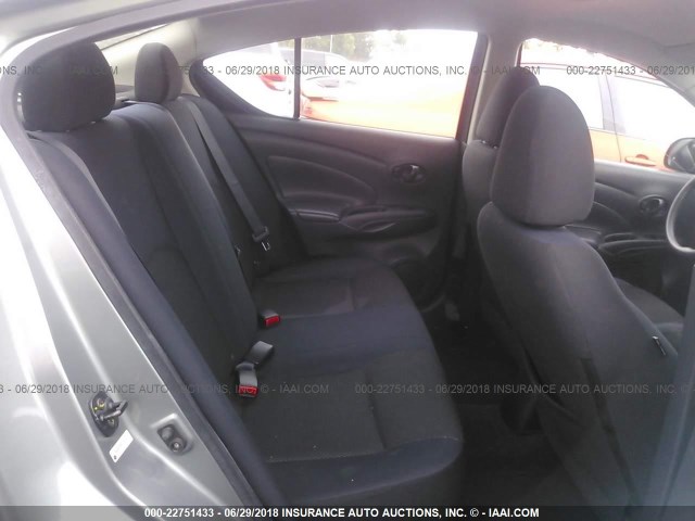 3N1CN7AP3CL869009 - 2012 NISSAN VERSA S/SV/SL SILVER photo 8