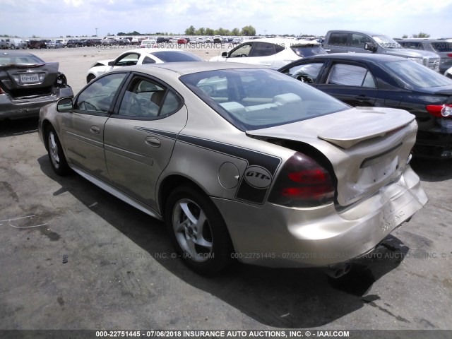 2G2WR524241184224 - 2004 PONTIAC GRAND PRIX GTP GOLD photo 3